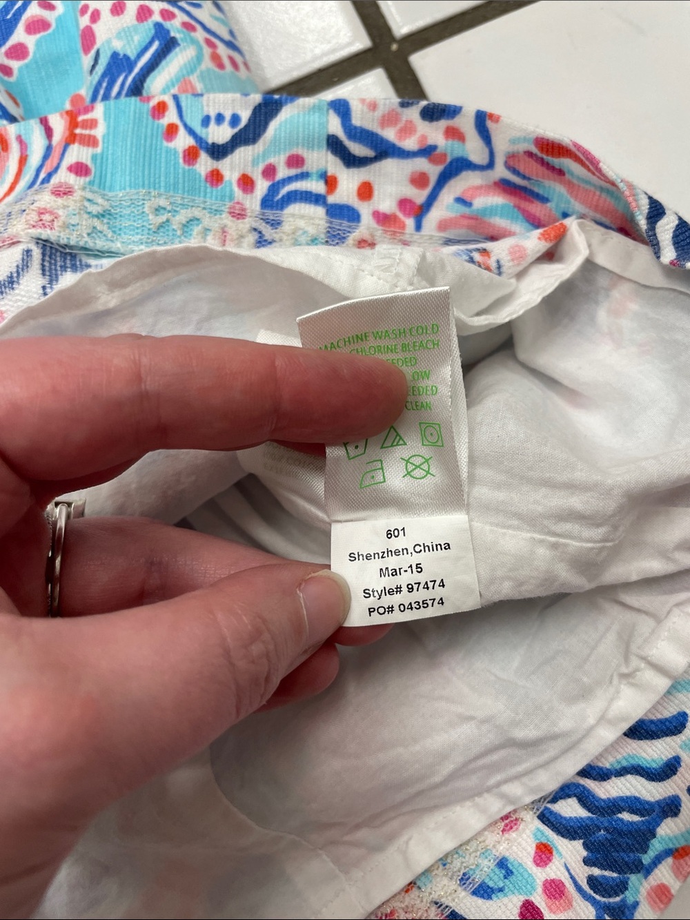 Lily Pulitzer 100% Cotton Gabby Mini Shift Dress in Shell Me About It Size 4 - Picture 11 of 15